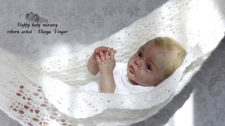 Моя милая златовласка Ева. Кукла реборн Олеси Венгер