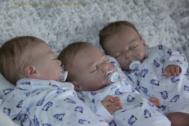 Тройняшки Джошики... Куколки реборн Виктории Вишни