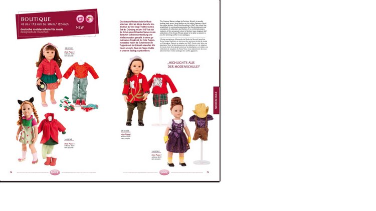 2015 Gotz Catalogue — Куклы Gotz (Готц): Ханна