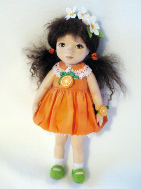 Моя первая текстильная куколка (фото 6)