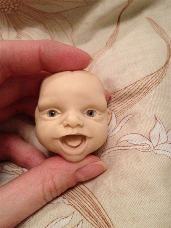 Мордашка-улыбашка. Авторская кукла (фото 3)