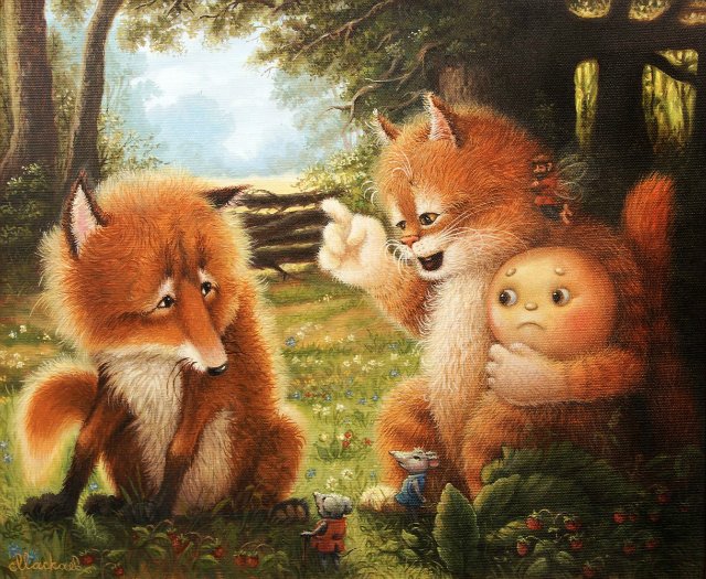 Сказочки кота Кузьмы... художник Александр Маскаев