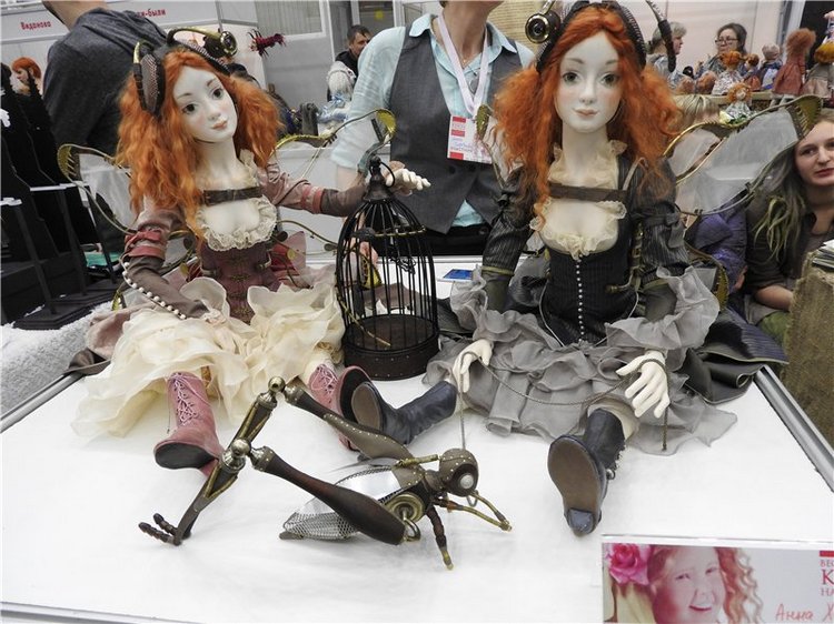 Экскурсия в страну чудес… Авторская кукла. Москва, Тишинка 2016