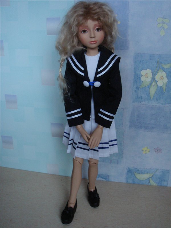 Коллекционная шарнирная девочка - винил Р. Тоннера, ООАК (фото 2)