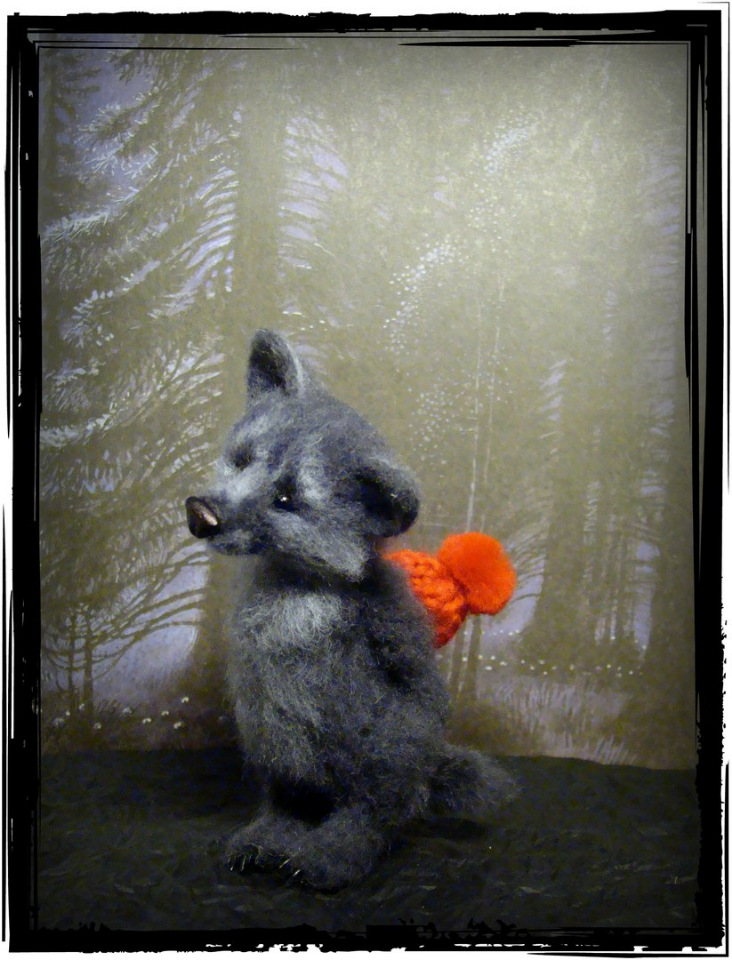 Про красную шапочку. Авторская игрушка валянием из шерсти Ольги Чернухо (фото 7)