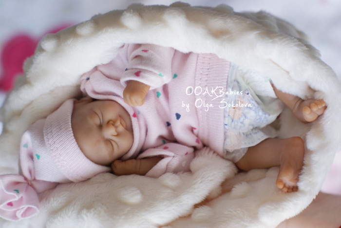 Мия, Макс, Клара, Бэн, Соня. Младенцы ООАК Ольги Соколовой (фото 3)