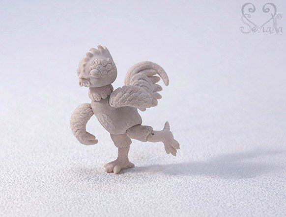 Авторская шарнирная кукла Петя-петушок из полиуретана от SeVlaNa (фото 4)