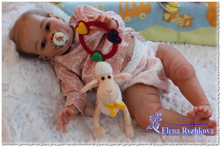 Полиночка - толстушка моя сладкая. Кукла реборн Елены Рыжковой (Россия)