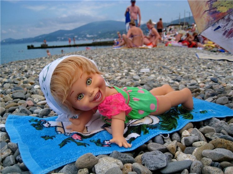 Море, солнце и Натуся или отдых в Сочи! Натали кукла Galoob baby face | Бэйбики Море, солнце и Натуся или отдых в Сочи! Натали кукла Galoob baby face