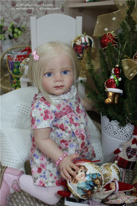 Фридолиночка-в преддверии нового года. Кукла реборн Анастасии Гангало