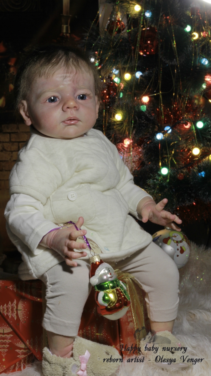 Моё предновогоднее чудо, моя Карлотта. Кукла реборн Олеси Венгер