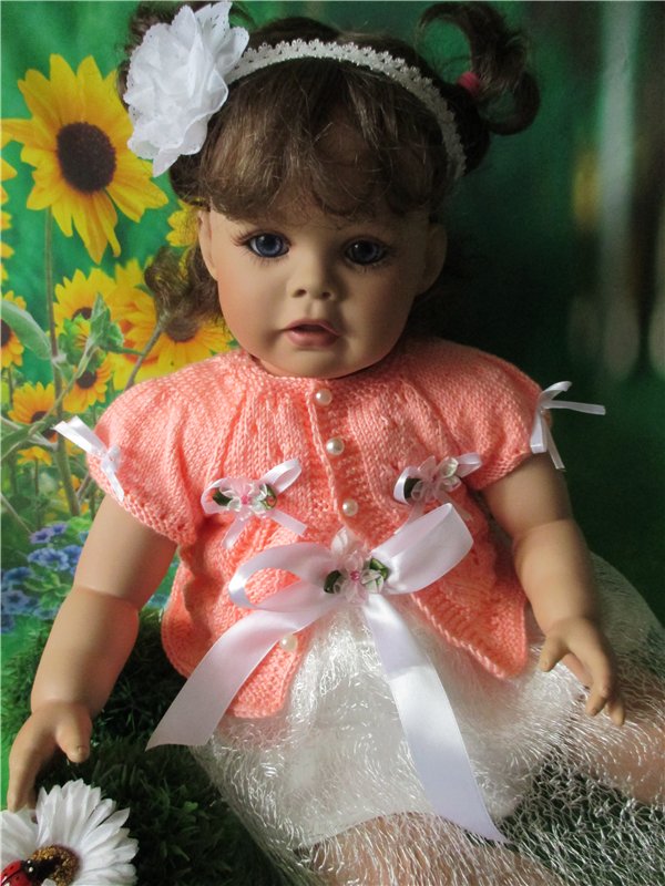 " Цветущая Яблонька"- моя новая работа ( для малышек Lee Middleton ,реборн и всеx подобныx малышек-очаровашек)