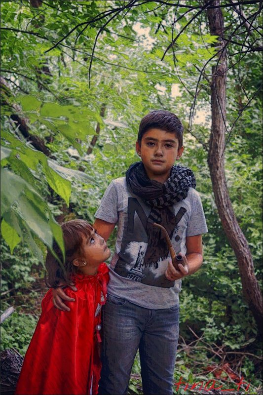 Кукла и ее девочка...Little red riding hood. Часть вторая (лесная)