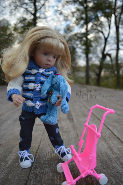 Прогулка с Жозефиной. Кукла minouche от Kathe Kruse