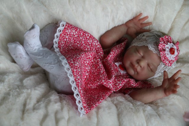 Спящая малышка Рози 2. Куколка реборн Виктории Вишни