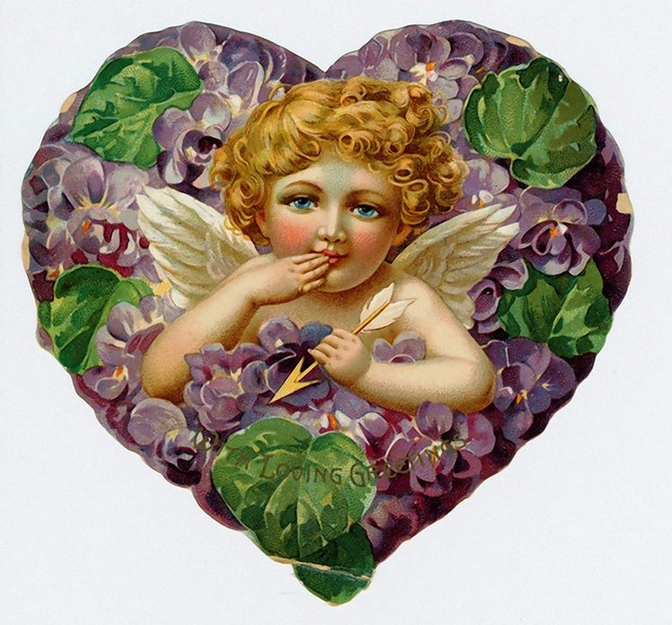 Старинные открытки с Денем Святого Валентина | Бэйбики Старинные открытки с Денем Святого Валентина