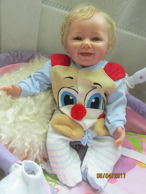 Кукла реборн Вениамин из молда Моритц от Линды Шеррер (фото 2)