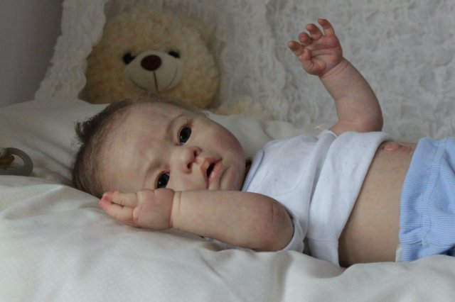 Мальчик - Медвежонок... Куколка реборн Виктории Вишни