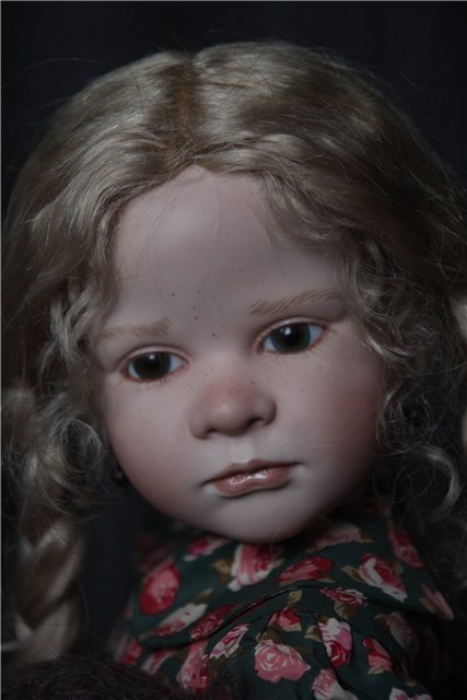 Фарфоровая кукла-снегурочка Офелия (Ophelia) от Ruth Treffeisen. Просто наступила зима