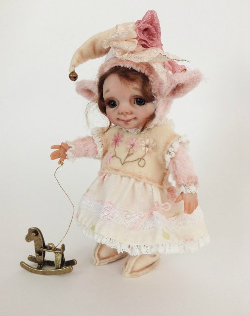 Рождественские эльфики. Авторские куклы тедди долл Анны Добряковой