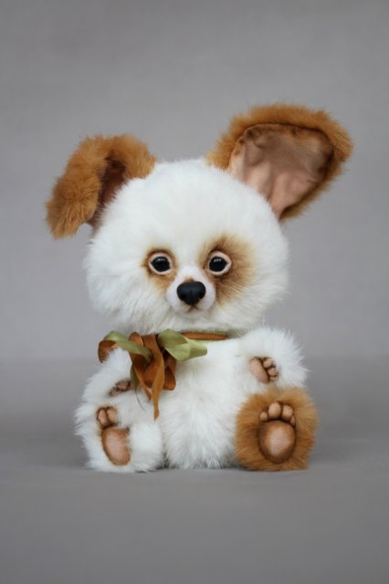 Щенок Юзик. Авторская игрушка Татьяны Матляк