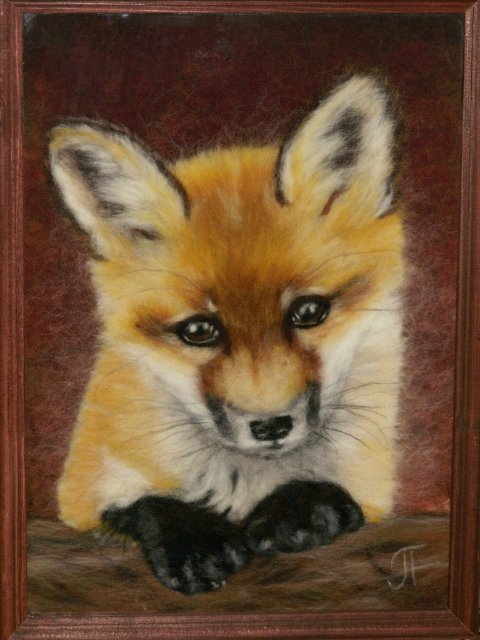 Картины из шерсти. Подборка (фото 8)