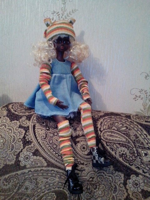 Наряд а-ля "Пеппи Длинный чулок" для "Звезды Подиума"