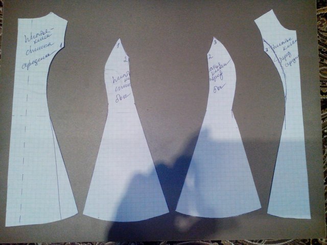 Джинсовое платье-клеш для Звезды Подиума (фото 5)