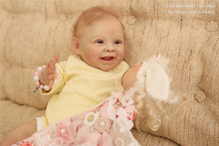 На щечке родинка, а в глазах любовь! Варенька - кукла реборн Ковылиных Светланы и Эдуарда