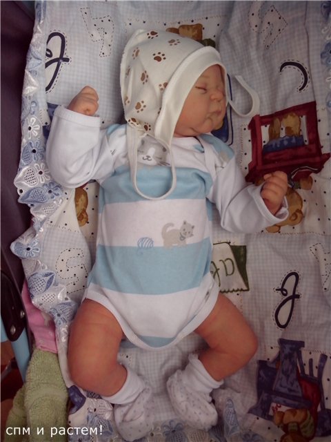 Маленький малыш реборн Андрейка, молд Жульен