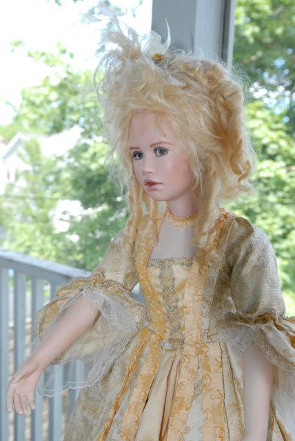 Часть 2: Прекрасная Дама эпохи Рококо. Кукла из фарфора Мишель Баркер (фото 4)