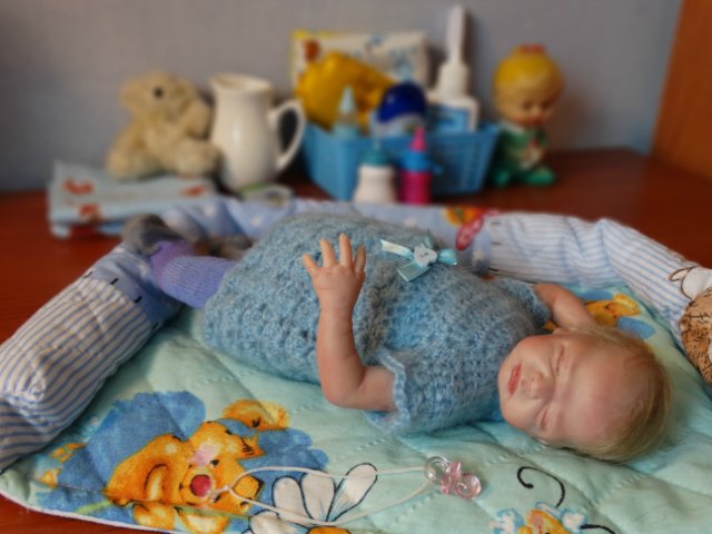 Малыш реборн Мулечка приехал (фото 9)