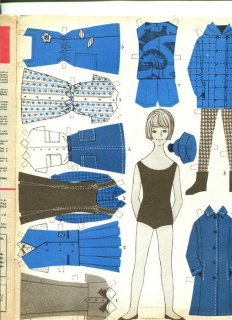 Бумажные куклы для вырезания моего детства