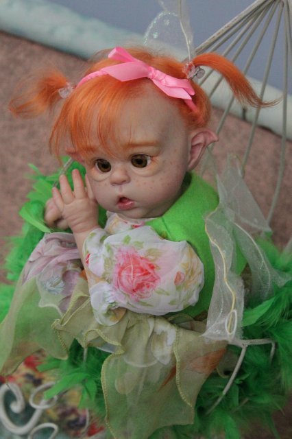 Чудо в перьях, кукла-реборн Элины Кудрявцевой