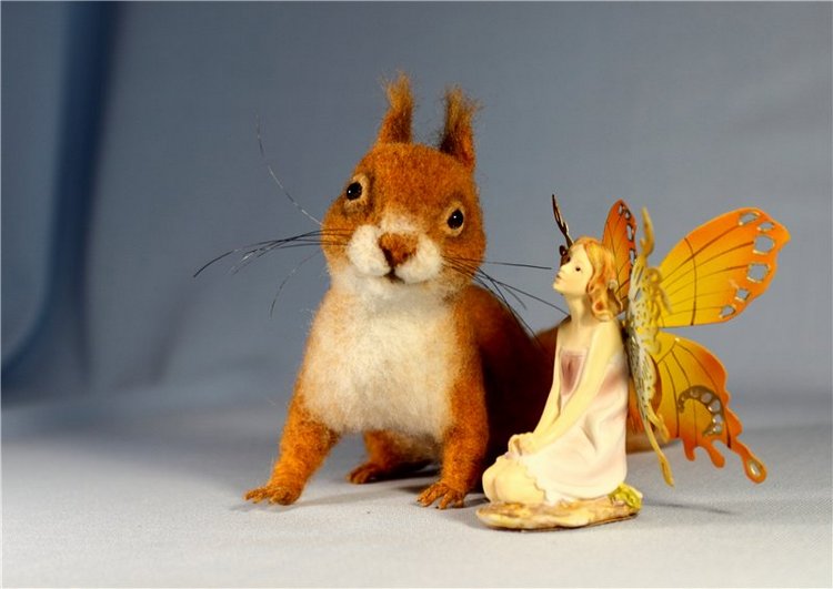 Белочка, которая верила в чудеса. Валяние из шерсти