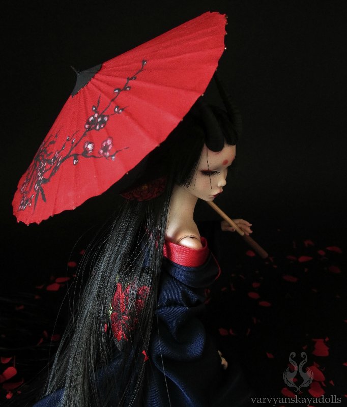 Полиуретановая шарнирная кукла Цубаки (Камелия) (фото 10)