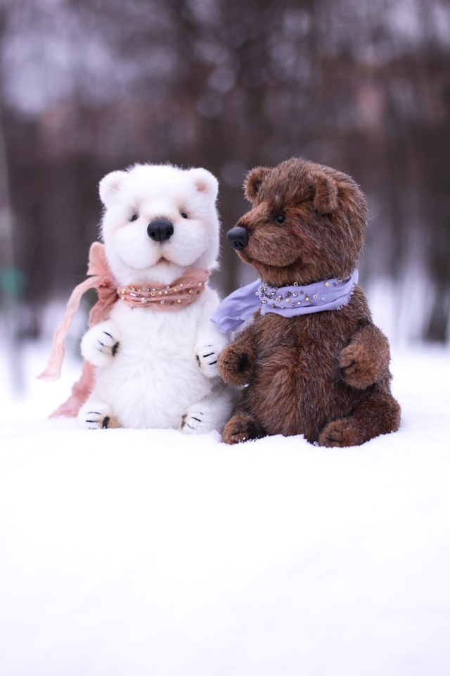 Три толстячка. Медвежата и котенок - игрушки ручной работы (фото 6)