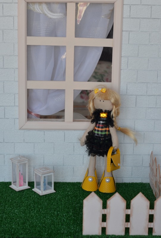 Большой румбокс с аксессуарами (фотозона 7в1) для кукол от 25 см