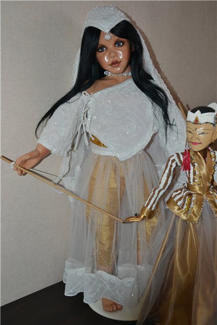 Образ Индии в кукле INDIA ОOАК автора Сьюзен Крей, Susan Krey с её обычаями и необычайной красотой