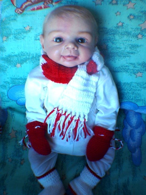 Снегурочка реборн Лола и веселый снеговик Ларс (фото 6)