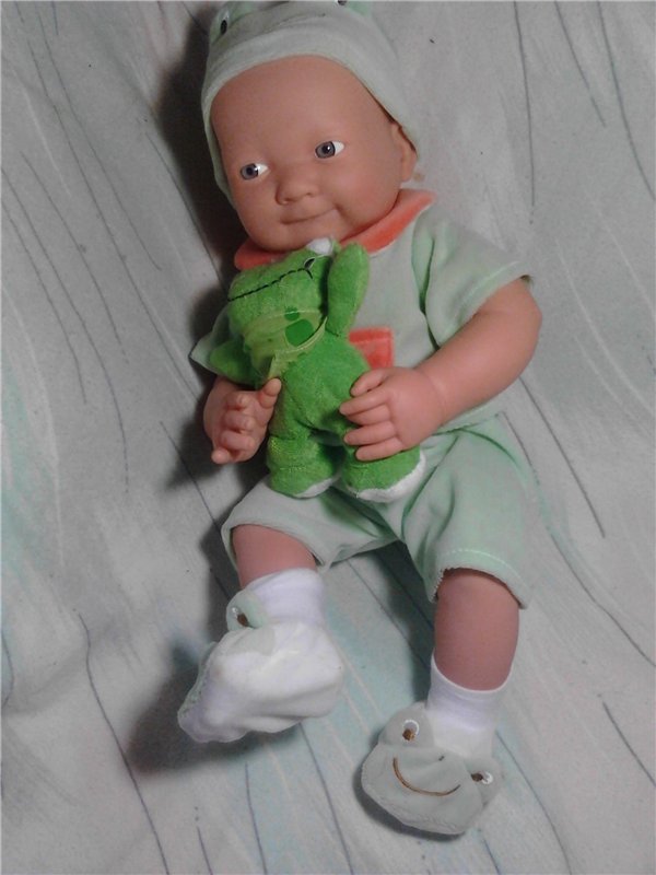 Очаровательный пупс -Малыш "Лягушонок" | Бэйбики Очаровательный пупс -Малыш "Лягушонок" (фото 4)