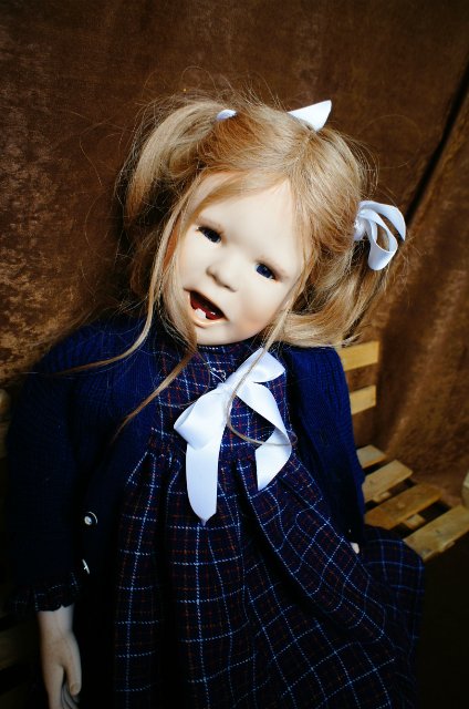 Фарфоровая авторская кукла "Забияка" - рыжий лучик Весны (фото 3)