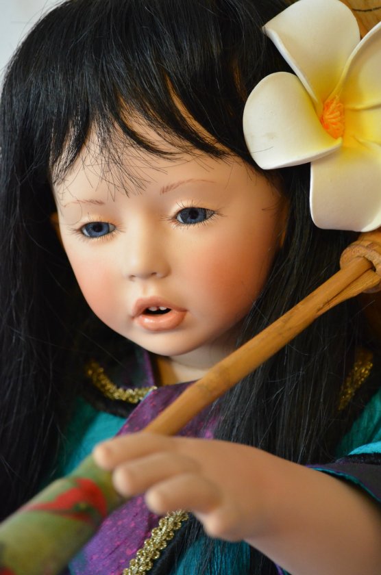 Образ "леди Равен" в куклах. Фарфоровая кукла - японочка RAVEN от Donna RuBert