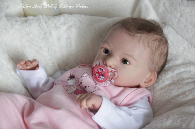 Моя малышка из нового молда Matis от Gudrun Legler. Куколка реборн Виктории Вишни