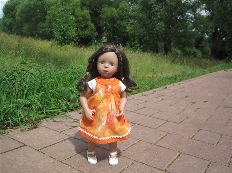 Моя маленькая художница. Кукла Kaethe Kruse Таточка | Бэйбики Моя маленькая художница. Кукла Kaethe Kruse Таточка