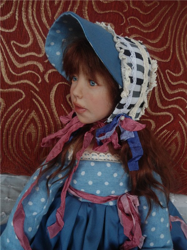 Моя первая авторская кукла - болтушка. Новенькие нового года (фото 10)