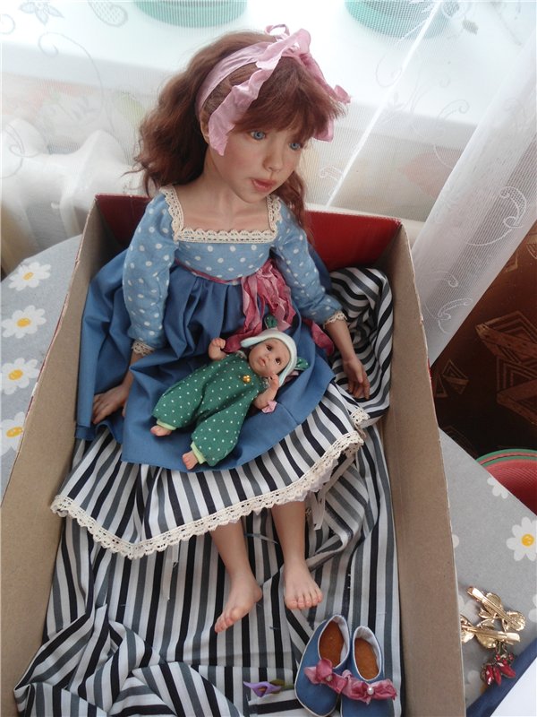 Моя первая авторская кукла - болтушка. Новенькие нового года