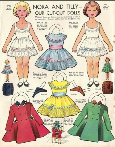 Мои любимые бумажные куклы для вырезания