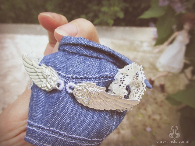 Шарнирная кукла Изабэль, дева в сирени