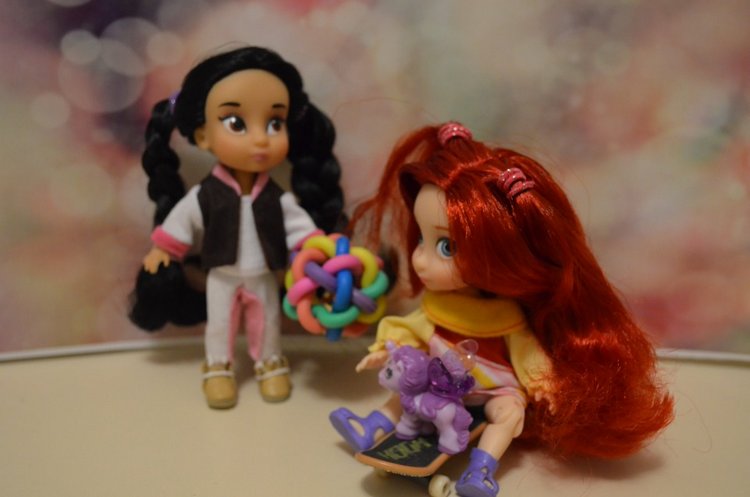 Мини дисней аниматорс Жасмин - покатушки на скейте (фото 10)